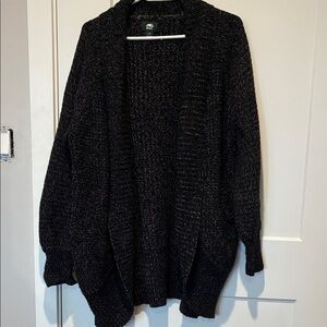 Roots snowy fox Knit Cardigan open front oversized fit    B15